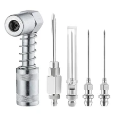 Grease Needle Tip Accessory Set,90 Degree Grease Gun Coupler Adapter,Grease G...
