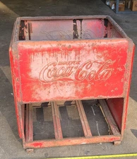 Vintage Westinghouse Coca Cola Cooler sheetmetal shell only
