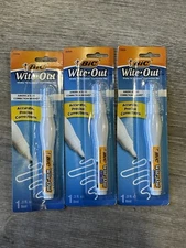 3 Pack!! Bic White Out Shake N Squeeze Correction Pens. .3fl oz Each.