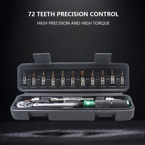 15pcs Bike Torque Wrench 0.1Nm Micro Bicycle Tool Torque Wrench Repair Tools - Picture 8 of 10