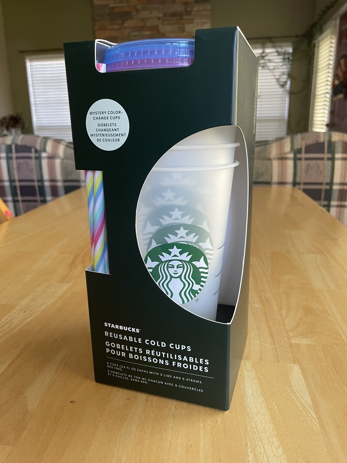 Starbucks Summer 2023 Mystery Color Changing Reusable Cold Cups Straws