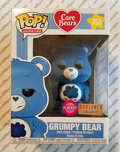 grumpy bear funko pop flocked