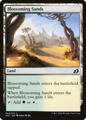 MTG Magic IKO Ikoria - 1x EN NM 244 C Blossoming Sands