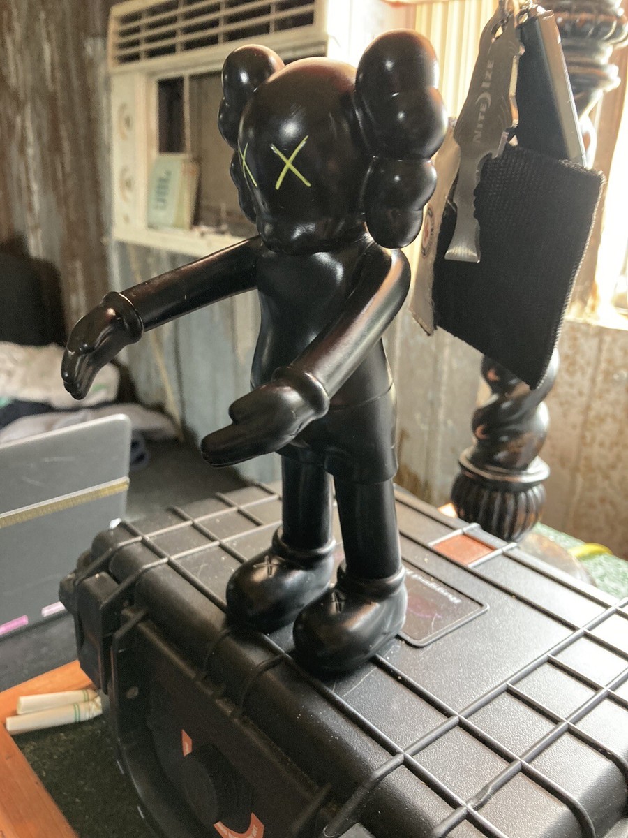 KAWS Companion Original Fake 5 Years Later 8” Vinyl Figure Black