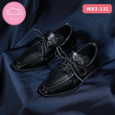 1/3 Uncle ID75 BJD Doll Shoes Square-toe Leather Suit Shoes Mature Man SOOM DOD