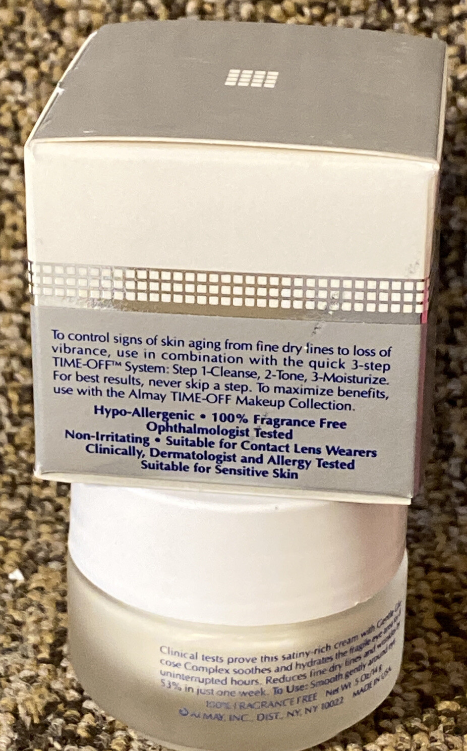 ALMAY HYPO ALLERGENIC TIMEOFF AGE SMOOTHING EYE CREAM .5 oz eBay
