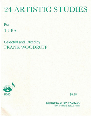 FRANK WOODRUFF 24 ARTISTIC STUDIES FOR TUBA MUSIC BOOK BRAND NEW ON SALE!!