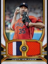 Topps Bunt Tribute 2023 Justin Verlander Gold Dual Relic Digital Card