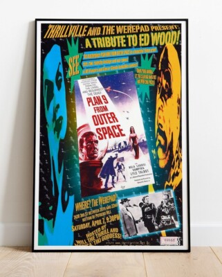 Plan 9 aus dem Weltraum Film Foto/Poster bis 36 Zoll