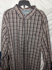 Columbia Men's Large Omni-Wick Plaid Button Down Dress Shirt