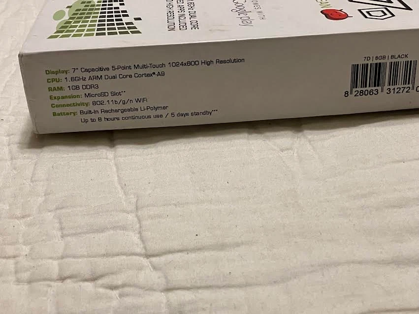 Visual Land Prestige Pro 7D Green Internet Tablet Android 4.1 Jelly Bean, New - Image 3 of 4