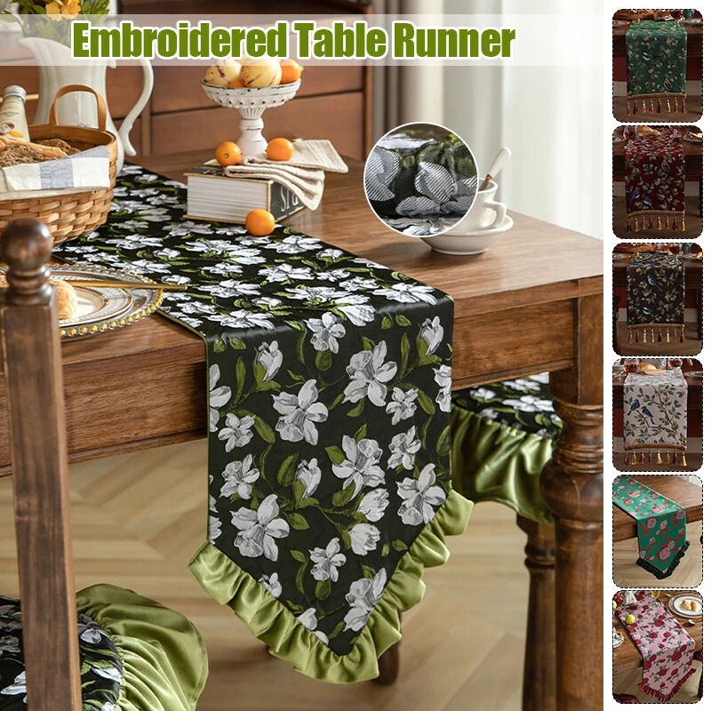 Embroidered table runner deals