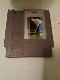 Jack Nicklaus' Greatest 18 Holes of Golf (Nintendo) NES Cart & Manual Authentic