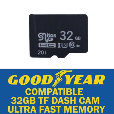 32GB Dash Cam Memory Card Ultra High Speed Goodyear Compatible