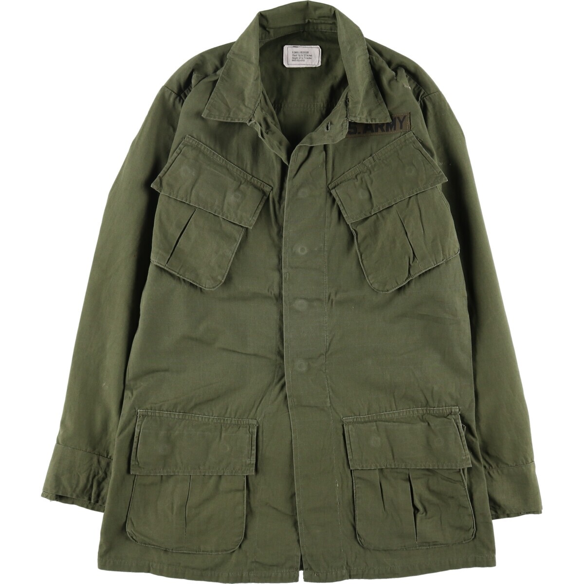ジャケット・アウター 70's USARMY Jungle Fatigue Shirt 5th M/L Jungle Fatigue Shirt Vietnam War, Dated 1970, Size Medium