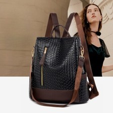 Women's Soft Leather Backpack, Fashionable and Simple Travel Backpack