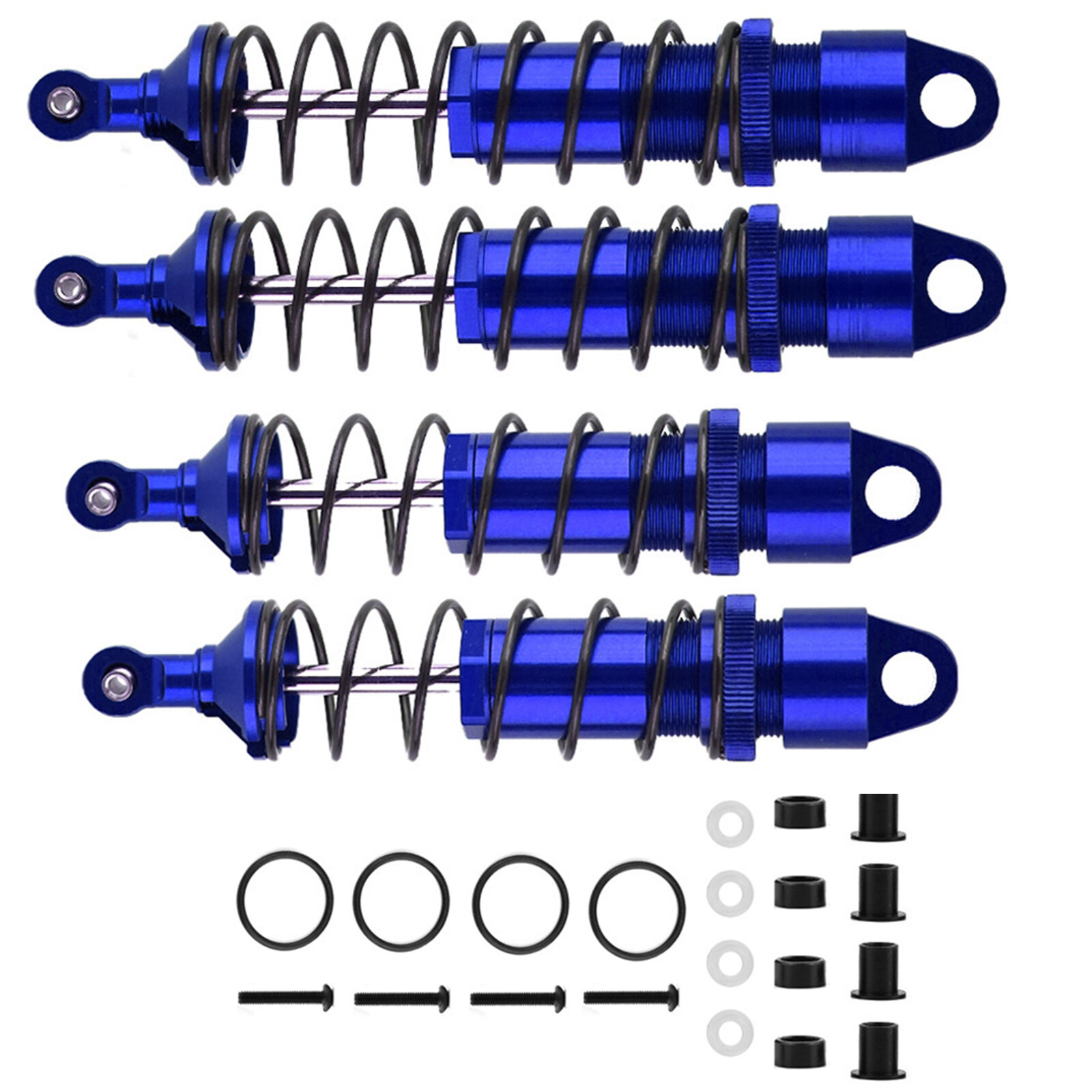 4pcs Alloy Front+Rear Shock Absorber Upgrade Parts For TRAXXAS 1/8 SLEDGE RC Car