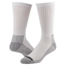 Wigwam At Work Mens Crew Socks 3 Pack White Grey