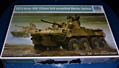 Modellbau 2S23 Nona SVK 120mm Self propelled Mortar System 1:35 Trumpeter 09559