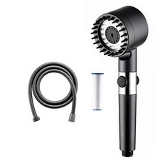 High Pressure Shower Head 3 Modes Massage Bathroom Powerful Energy Water Saving