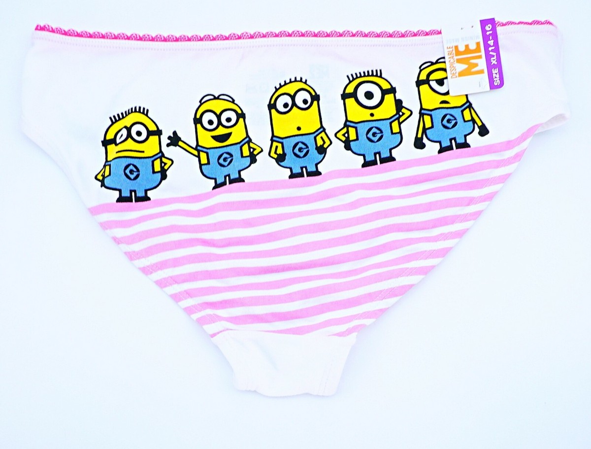sexy minion lingerie Asian girl in pink underwear sexy look to camera pans up