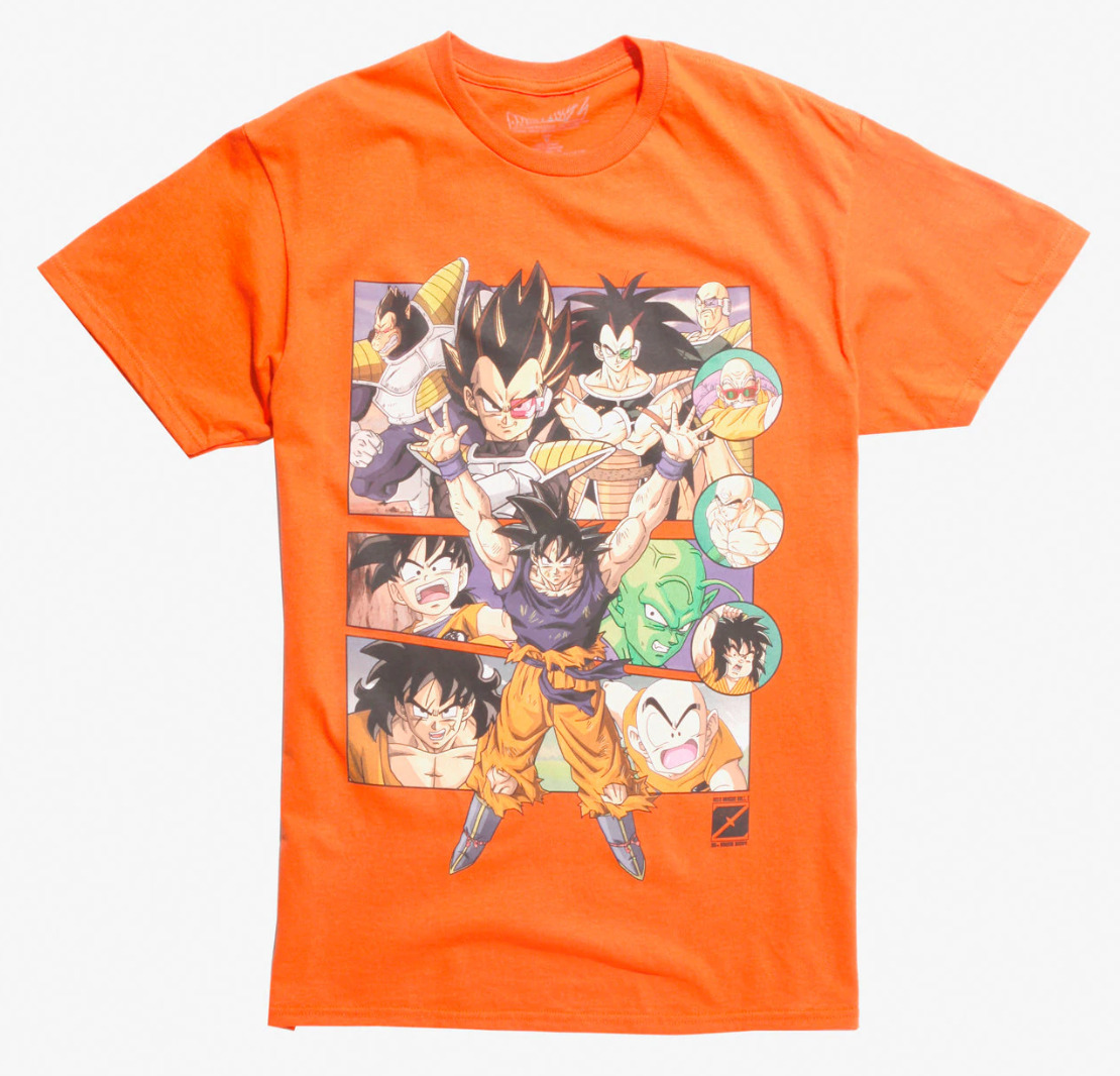 Dragon Ball Z Saiyan Saga Blue Tee