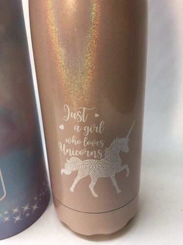 Botella de agua Onebttl acero inoxidable unicornio 17 oz regalo - Imagen 2 de 4