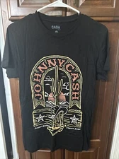 Johnny Cash Western Tshirt Cowboy Cowgirl Rodeo Graphic Cactus Desert Women's Sm