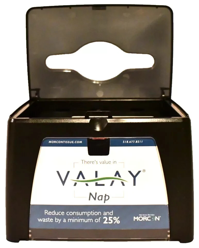 Morcon Valay Tabletop Napkin Dispenser NT111 Model Y Black Double Window
