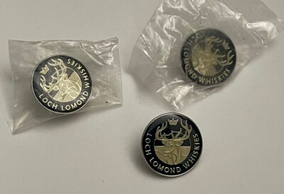 LOT OF 3 - SCOTCH WHISKY Metal 1  Pin Badge LOCH LOMOND