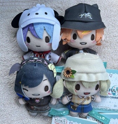 Project Sekai Sanrio Charaktere Maskottchen Plüsch Vivid Bad Squad 4er Set Neu