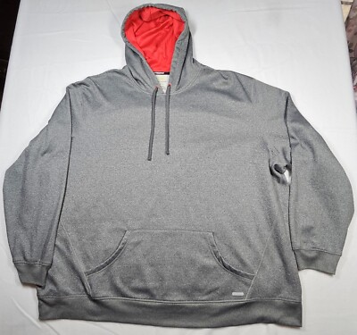 TEC GEAR Used 4XB Gray Pullover Hoodie TC Training Kangaroo Pocket
