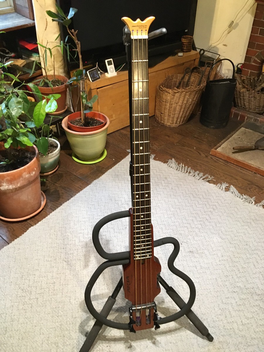 Aria Sinsonido AS-690B Silent Frame Bass Guitar with manual Aria Sinsonido AS-690B Silent Frame Bass Guitar with manual