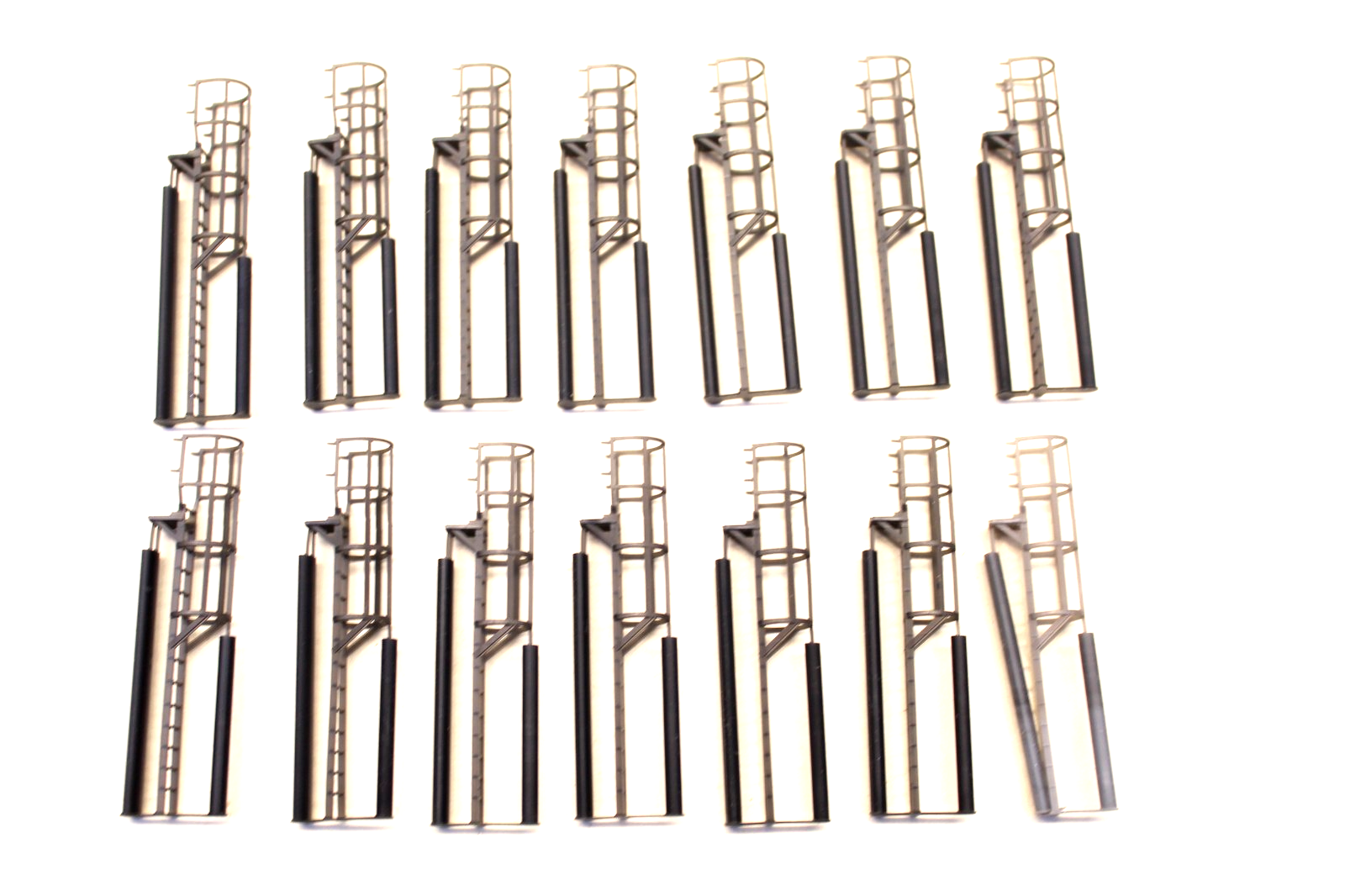 14 x Hooped Access Ladders JOBLOT BUNDLE OO 1/76 Model UNPAINTED E24