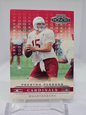 2002 Playoff Honors Preston Parsons RC 193/1000  #112 Arizona Cardinals