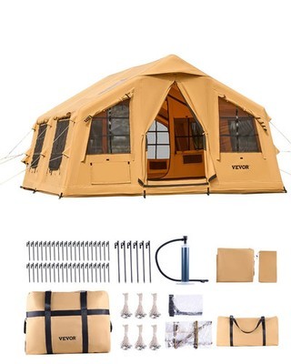 Aufblasbare Campingzelte, aufblasbares Zelt für 8-12 Personen