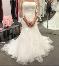 davids bridal wedding dress size 10