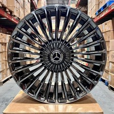 20 Black Chrome Wheels Rims For Mercedes Benz Maybach Amg S500 S550 S560 S580