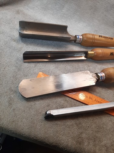 Utensili per tornitura legno Hurricane, lotto di 4 pezzi set di sgorbia per sgorbia (3/4", 1-1/2"), 1-1/2 - Foto 17 di 24