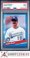 1991 DONRUSS #272 ROBIN YOUNT BREWERS HOF PSA 9