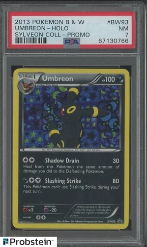 2013 Pokemon B & W Sylveon Collection Promo #BW93 Umbreon Holo PSA 7 NM
