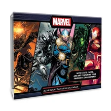 Danilo Promotio 2026 CALENDAR MARVEL PAGE A DAY DESK BLOC (Calendar) (UK IMPORT)