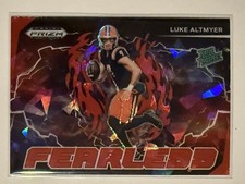 2025 Panini Prizm Draft Picks Fearless Luke Altmyer #F-LAR Red Ice Prizm (RC)