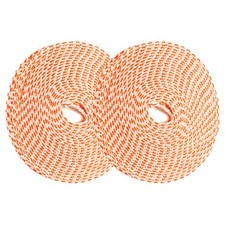 2 Pcs Portable Travel Clothesline, 32.8ft Clothes Line with Hooks, Orange