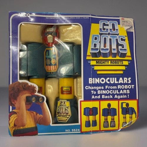 1985 Arco Gobots Go Bots Binoculars Robot Action Figure Transformer Toy Box 5524