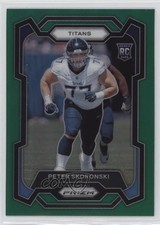 2023 Panini Prizm Rookies Green Prizm Peter Skoronski #395 14dq