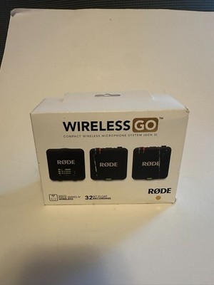 New Rode Wireless GO III Compact Wireless Microphone System Black