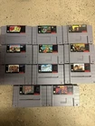SNES 10 Game Lot.  Includes X-men, Donkey Kong Country 2 And More!!! All Good