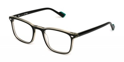Sting Brille VST524 Top schwarz+grün glänzend 52/21/145 Herren