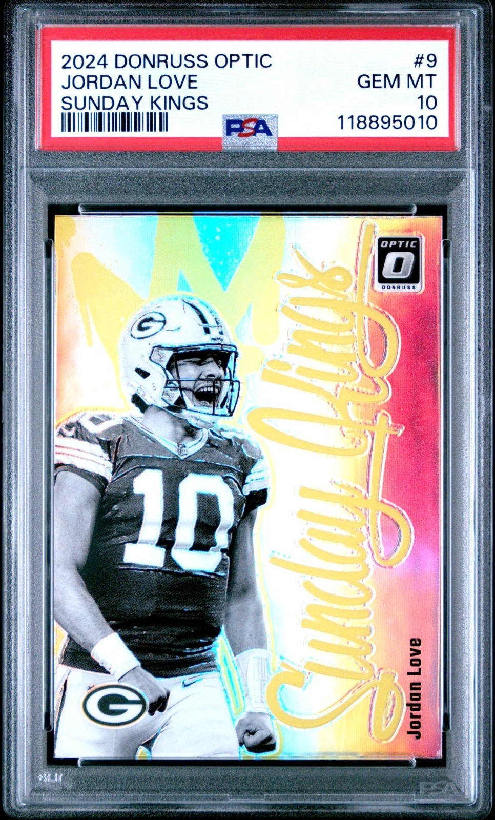 2024 Panini Donruss Optic Sunday Kings Jordan Love #9 PSA 10
